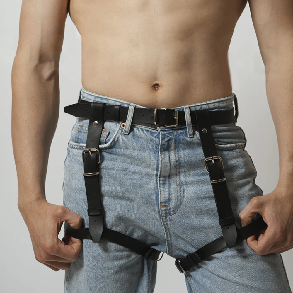 

Мужской ремень на талии, подвязка на бедро, мужские ограничители, ремни для ног для фестиваля, рейв-клуба, вечеринки
