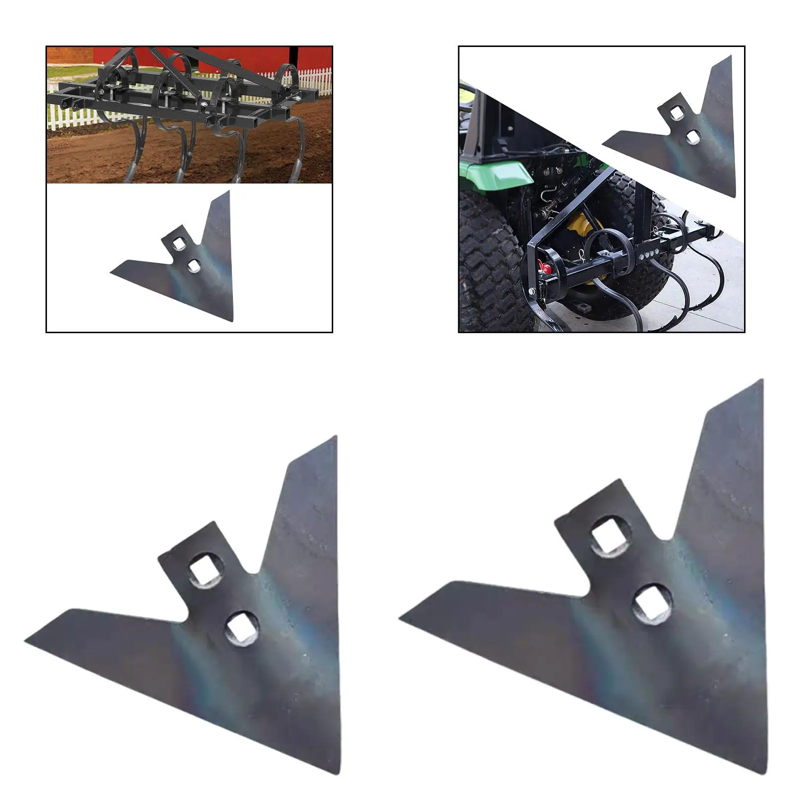 

Cultivator Sweeps Plow Tip Blade for Hand Held Tractors with Screws Triangle