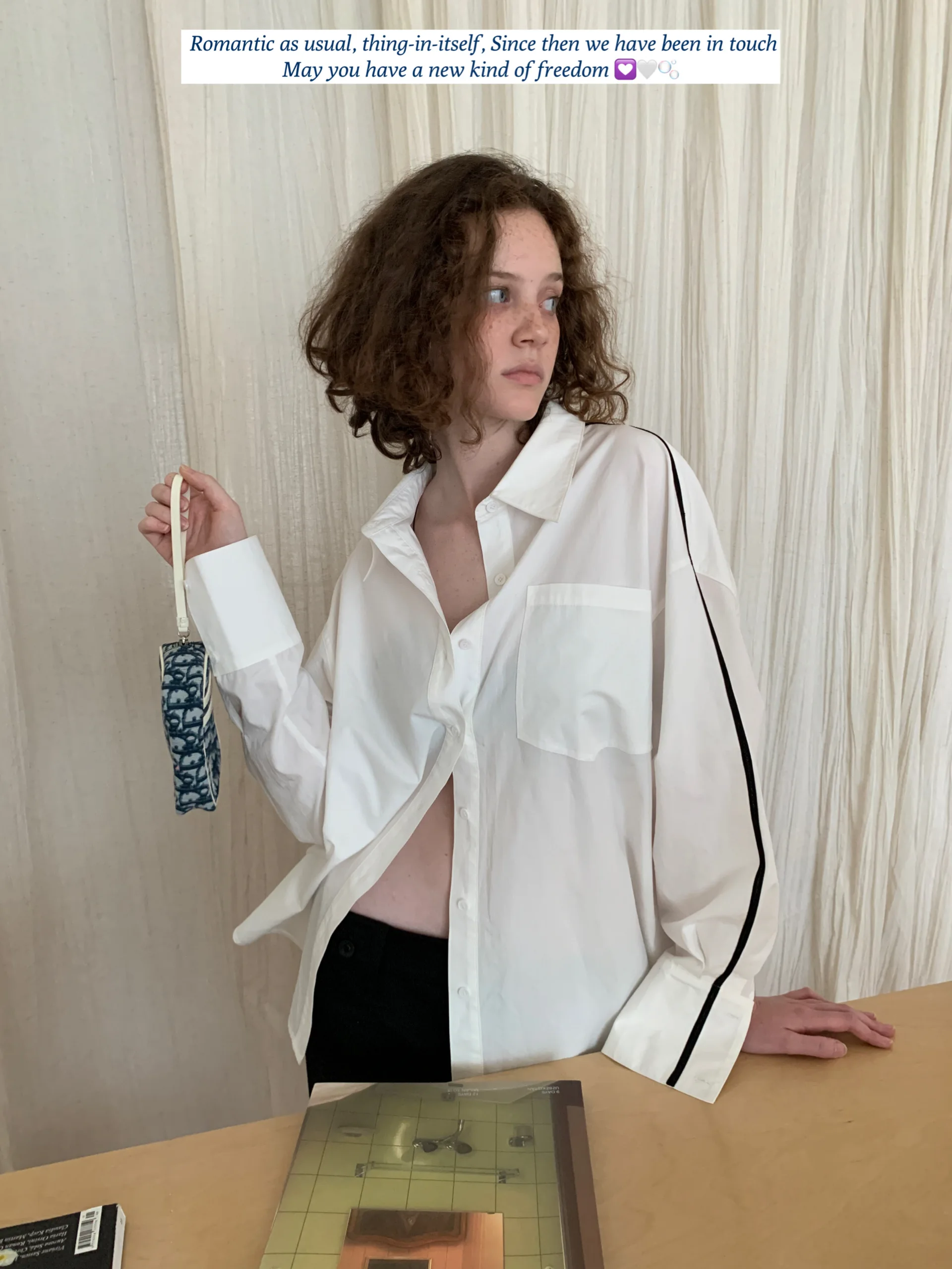 

Casual Women's irt 2026 New Line Colion Embedded Structure Simple Leisure Cotton Blend Long Sve Pure Color Button Detail