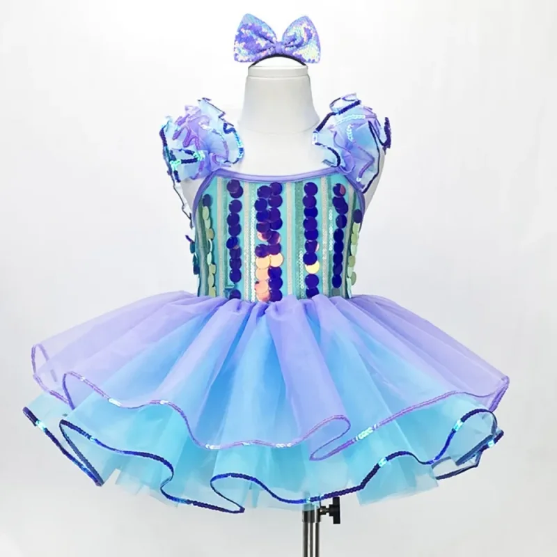 

Children Clothing Leotards for Girls Dress Ballet Tutu Dance Wear Party Kids Clothes Stage Costumes Performance Princess Fairy