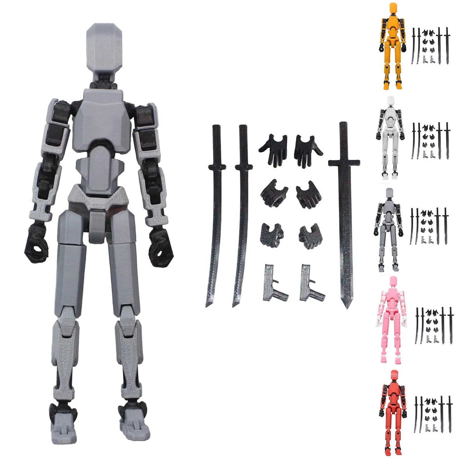 Multi-jointed Movable Robot 2.0 3d Printed Mannequin Toy Lucky 13 Dummy Action Figures Game Birthday Gifts for Toys Gifts