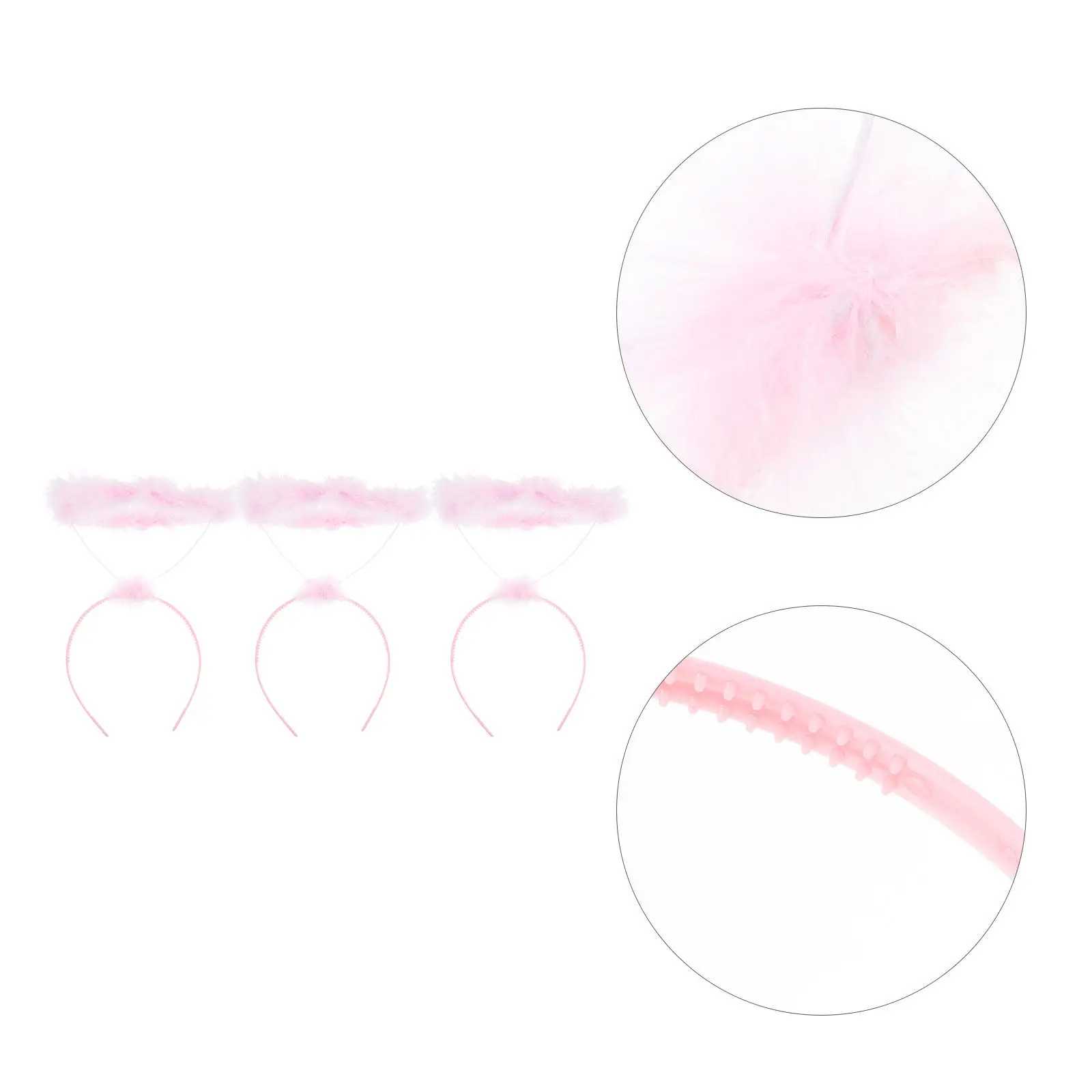 3Pcs Angel Headdress Prop Lightweight Comfortable Easy Wear Elegant Wing for Photo Shooting Stage Performance Party Dress Up