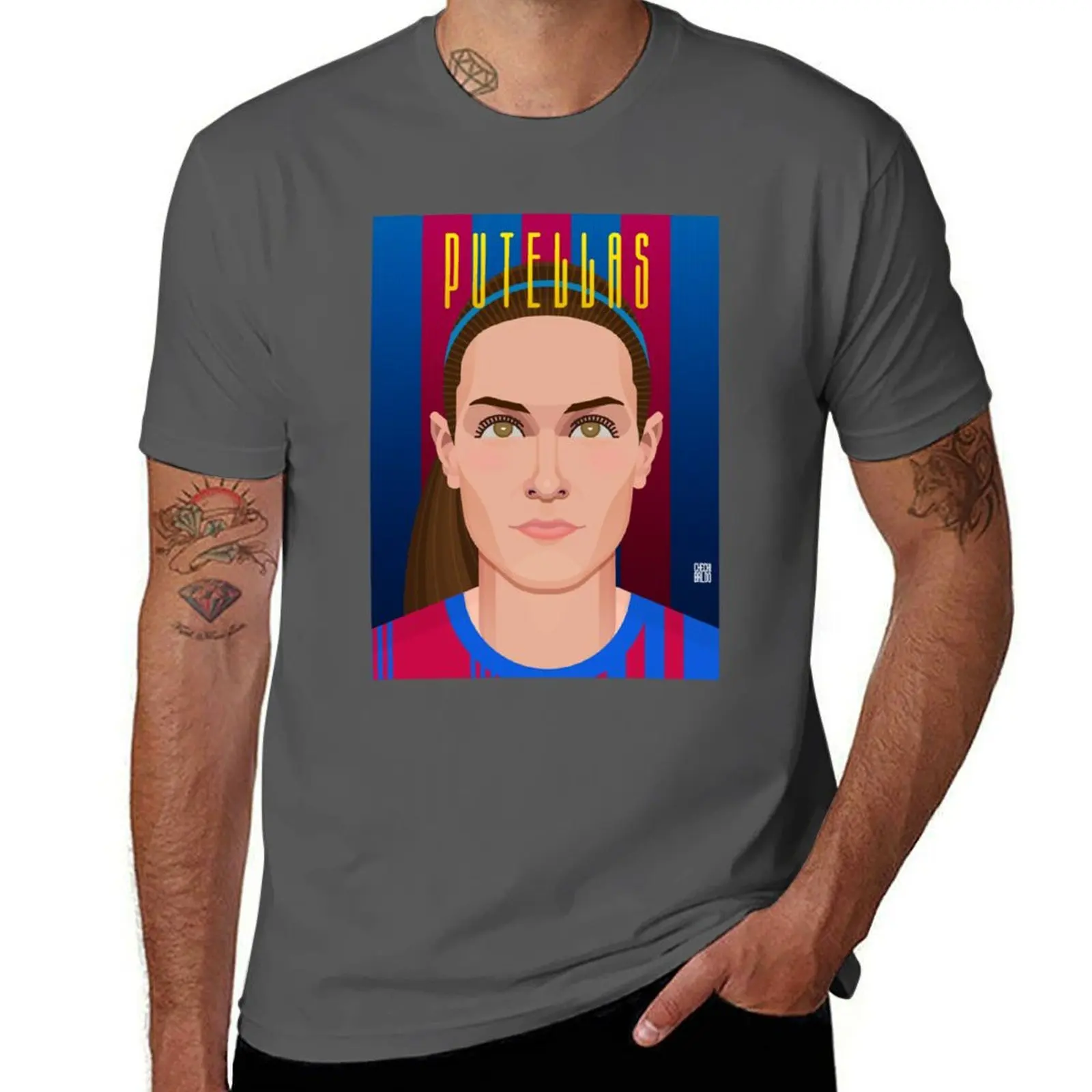 

Alexia putellas T-Shirt Industrial Work Tee Shirt