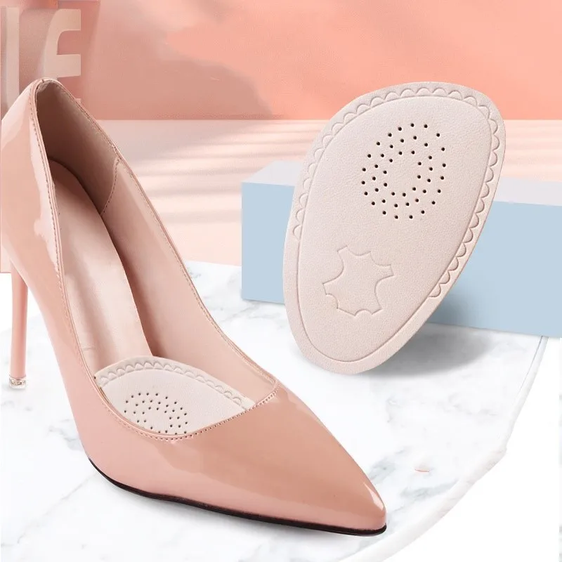 

Insoles For women's High Heels Forefoot Pads anti-slip Sheepskin Shoes Pad