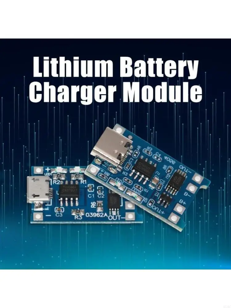 H7BC 5pcs Type C/Micros USB 18650Lithium Batteries Charging Module with Overcharge &Short Circuits Protections