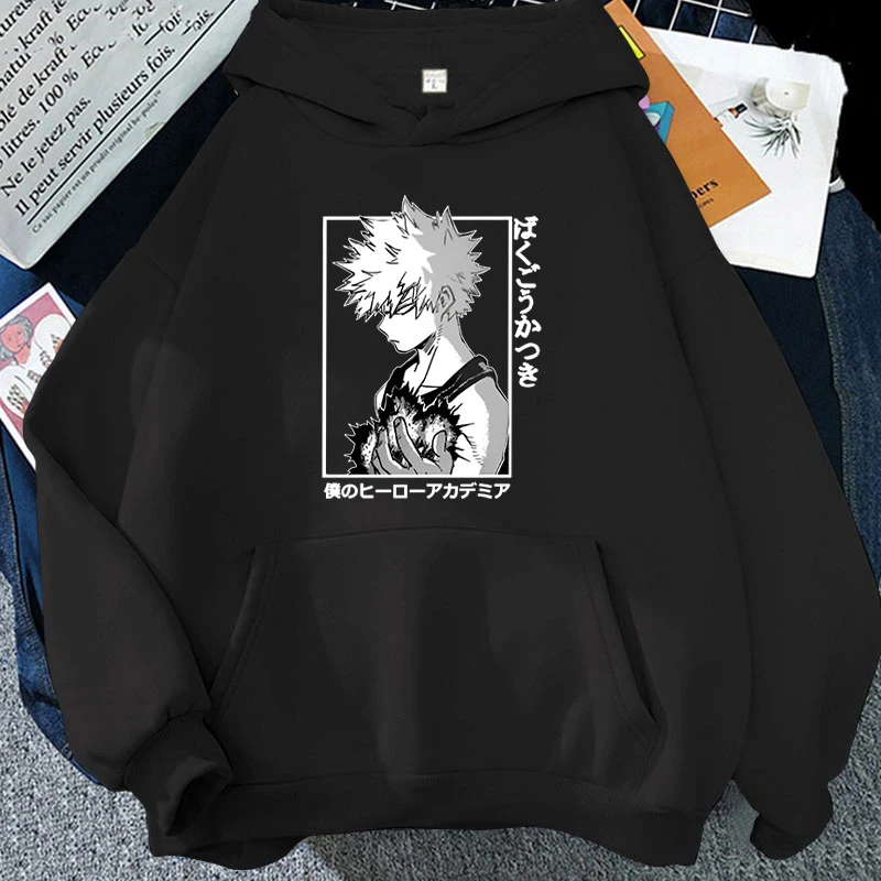 

New Hot Anime Bakugou Katsuki Printed Hoodies Men/Women Sweatshirts Casual Hoodie Personality Pullover Tops