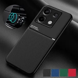 Rugged Non-Slip Case for Xiaomi Redmi Note 13 Pro 5G 13 Pro+ Plus Cover Car Magnetic Holder Coque Fundas