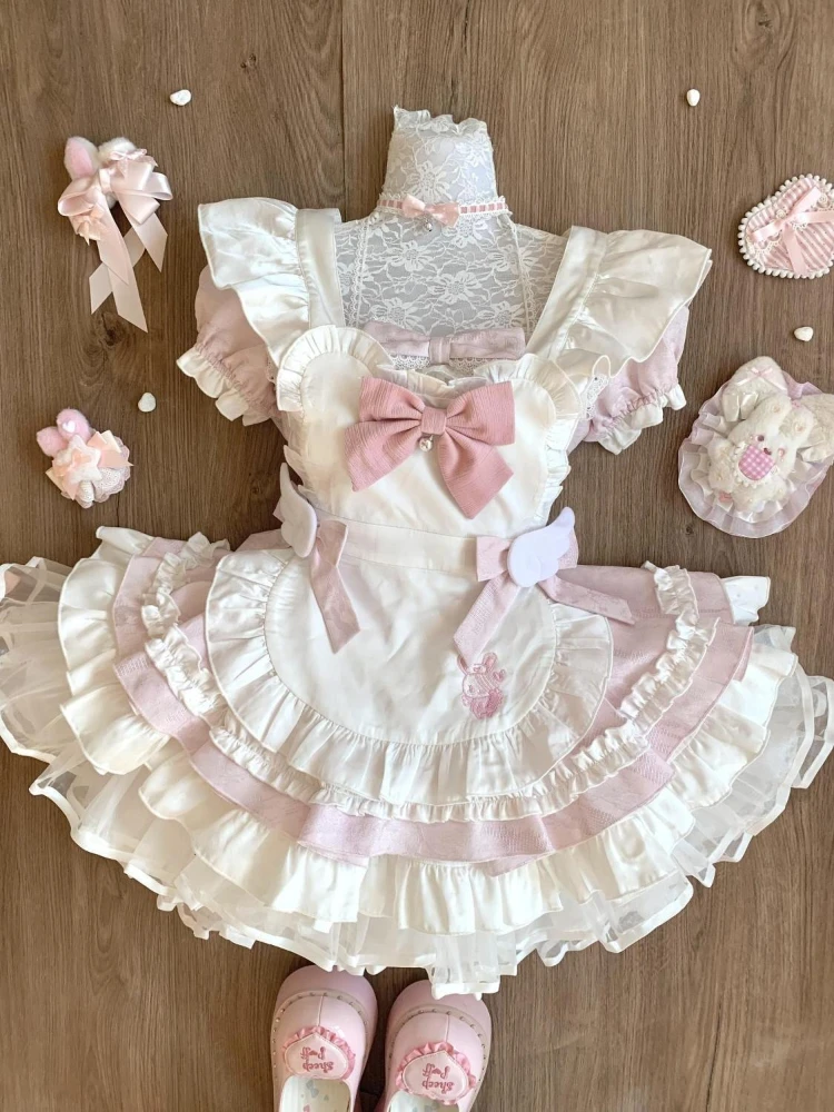 Summer Sweet Kawaii Lolita Mai - Embroidery Apron 评论和价格