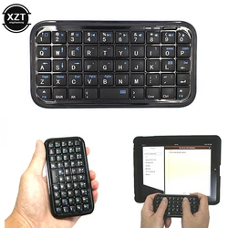 Mini teclado Bluetooth 3,0 recargable, teclado inalámbrico delgado de tamaño de viaje, teclado pequeño portátil de 49 teclas para tabletas y teléfonos inteligentes