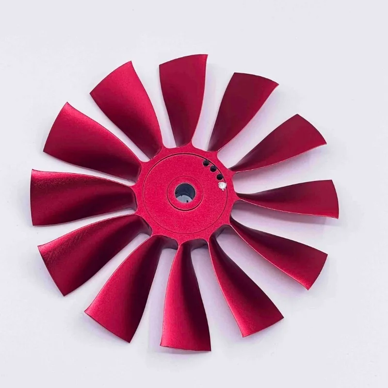 70mm All Metal Violent Ducted Fan Front and Rear Propeller Set, 12 Blade Ducted Vortex Jet Fan Related Accessories