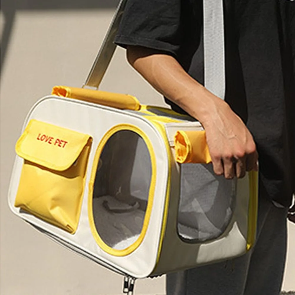 

Portable Pet Carrier Backpack Breathable Foldable Travel Dog Bags Large Capacity Comfortable Cat Carrying Bag Outdoor Travel