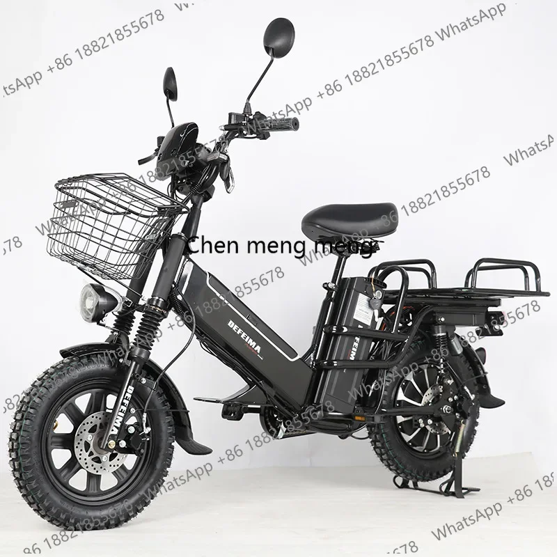 XNew dual battery 16 inches, electric bicycle express food delivery, lithium battery scooter