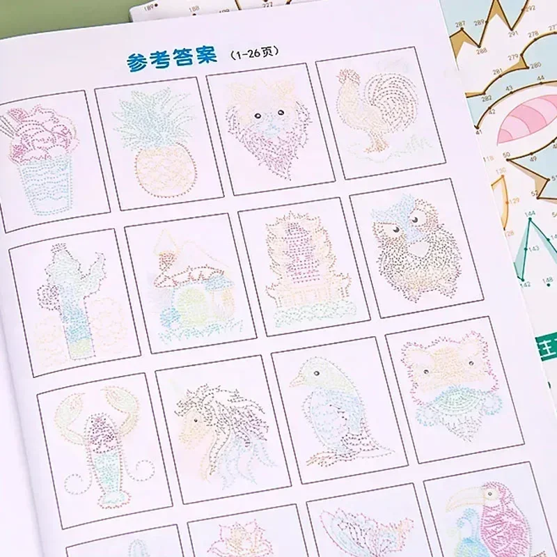 Thinking Tracing Workbook Reusable Practice Copybook Pen Control Training Magical Maze Book Digital Connection Drawing