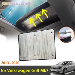 For Volkswagen Golf Mk7 2015 VW 7 VII 2013~2020 2019 2018 2017 2016 Accessories Sunroof Sunshade Roof Sunscreen Heat Insulation