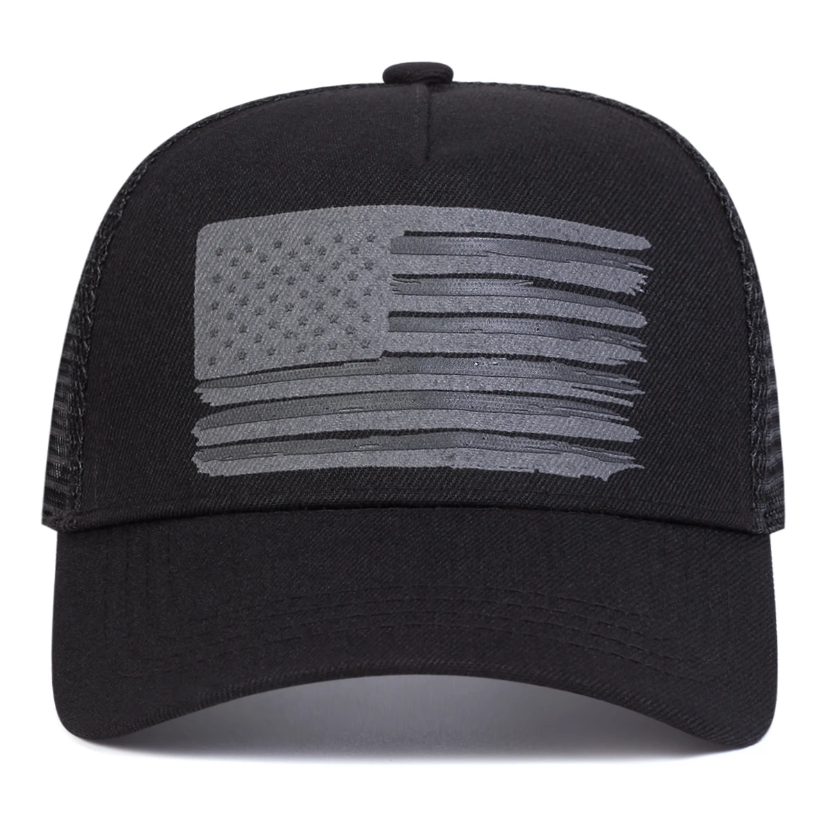 Unisex US Flag Print Baseball Net Caps Spring and Summer Outdoor Adjustable Casual Hats Sunscreen Hat