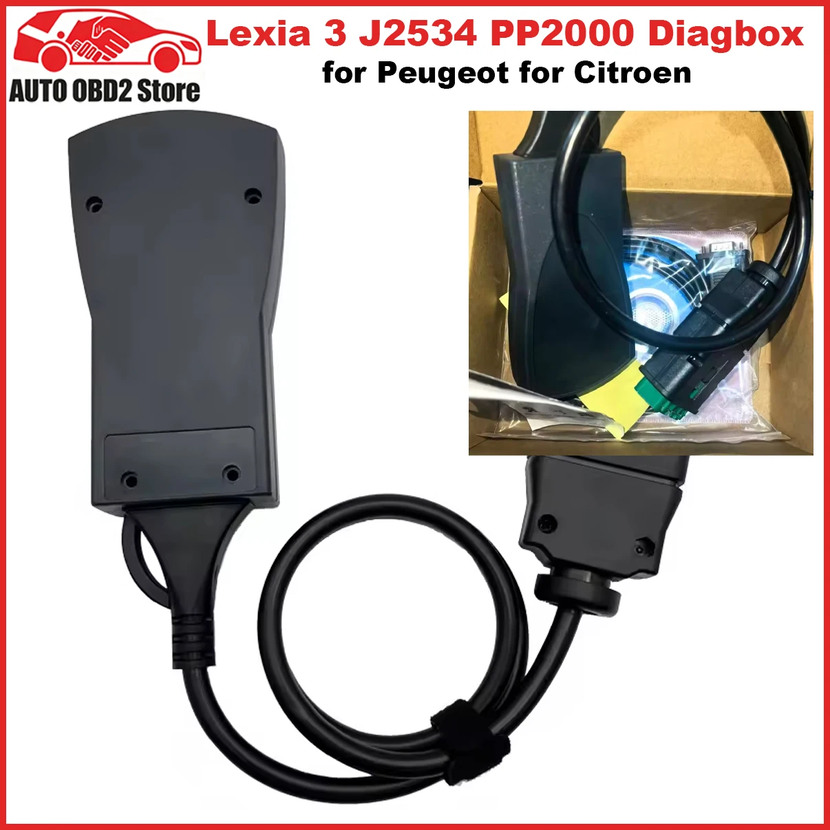 Latest V9.85 Professional Diagnostic Tool Lexia3 PP2000 OBD2 Diagbox For Citroen For Peugeot Lexia 3