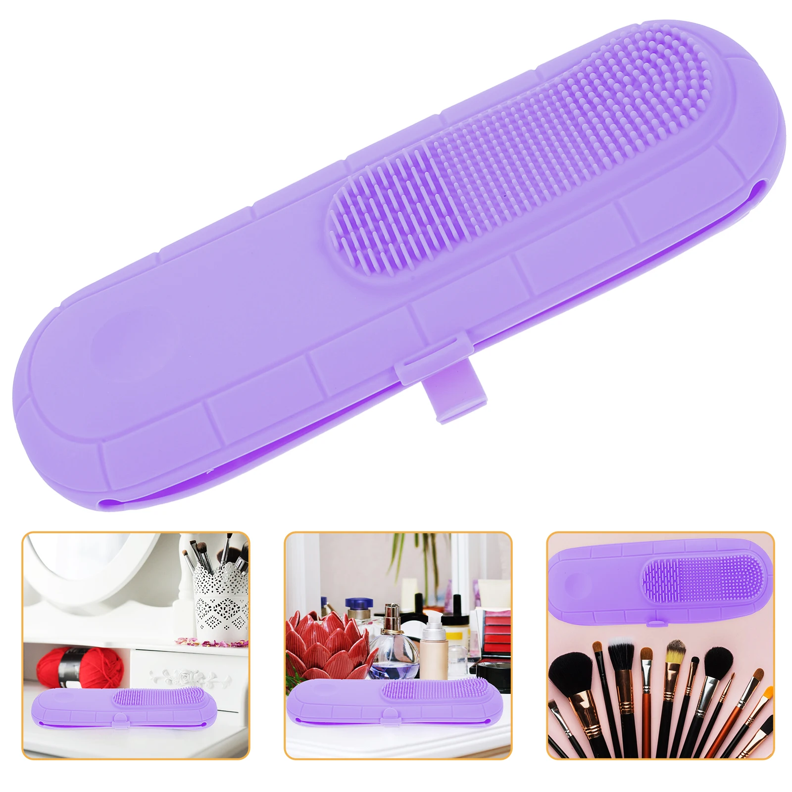 

Beauty Brush Storage Bag Make up Travel Holder Makeup Organizer Case Brushes for Vanity Silica Gel