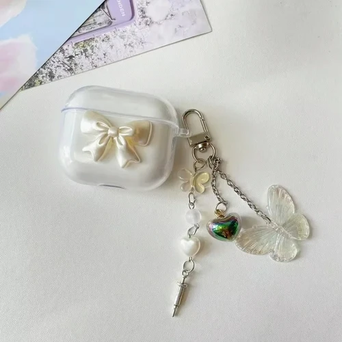 Imagen 2 del producto Para auriculares Honor X7i / LCHSE X7 Lite / X8 funda colgante de lujo con silicona transparente TiinLab S7 funda para auriculares X7