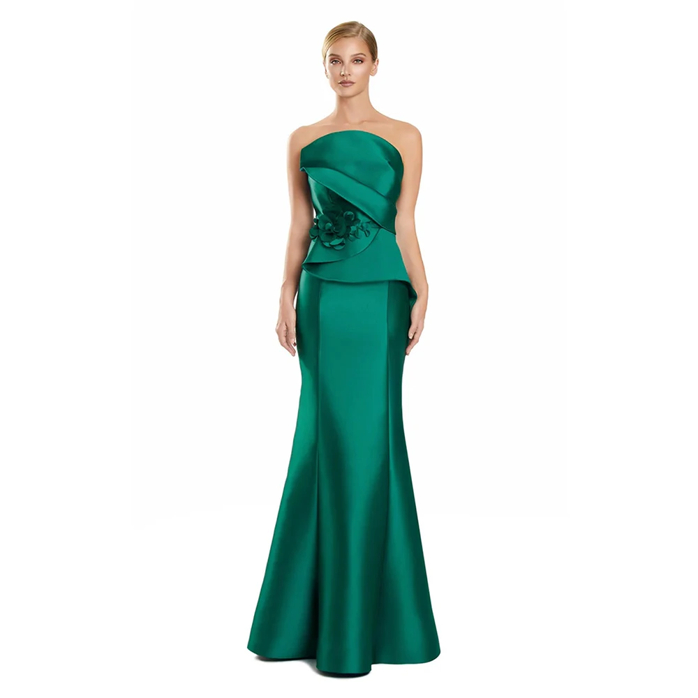 

Women's Formal Evening Gowns Floral Applique Mermaid Evening Dresses Elegant Formal Party Gowns for Women Formal Event Dresses