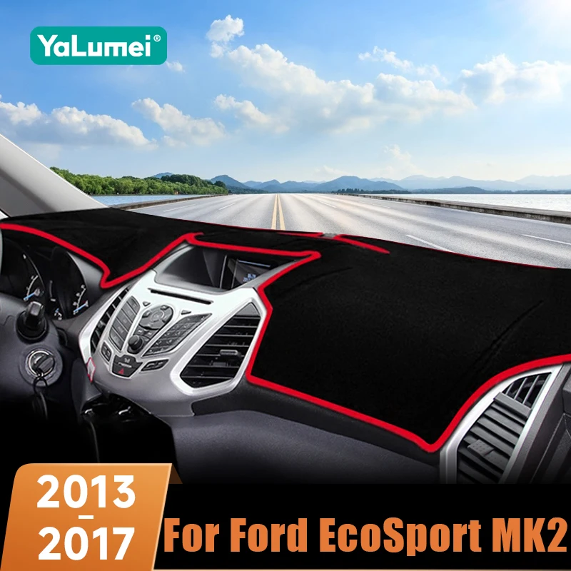 Für Ford EcoSport MK2 2013 2014 2015 2016 2017 Auto-Armaturenbrett-Sonnenschutzmatte Rutschfeste Abdeckung Blendschutzmatte Schutz-Zubehör