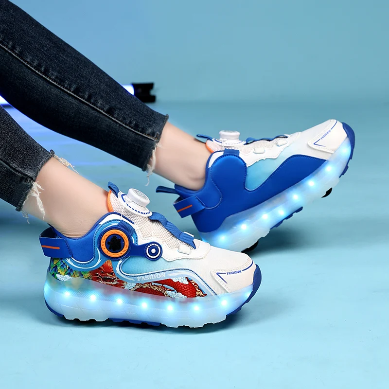 Heelys para hombres: ¡Reláctil de 4 ruedas, deslize a través de calles urbanas!