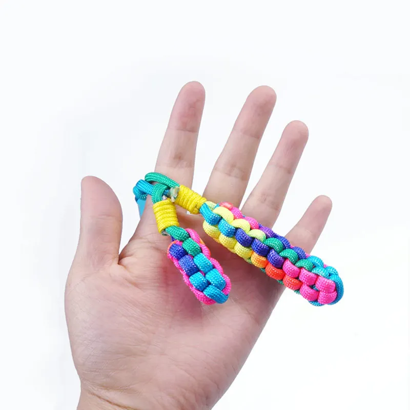Zwei Farben einer 100-m-Rolle mit einem Durchmesser von 4 mm. Buntes siebenadriges Regenschirmseil, geeignet für handgewebte Armbänder und DIY-Webarten – Detail 5