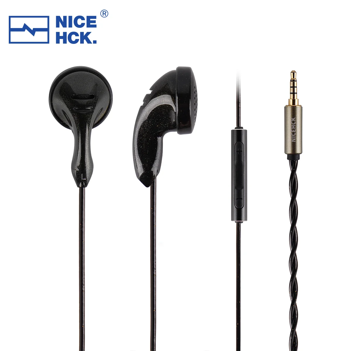 NiceHCK B80 In-ear Earphone 14.8mm PU TopologyBio Diaphragm Dynamic Wired Microphone Music Bright Shell Earbud PKE OK1 X6 EMA