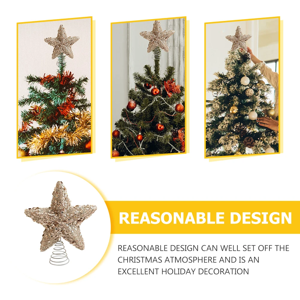 

Christmas Tree Top Star Topper Simple Flashing Retro Foam Diy Ornament Perfect Way Complete Decoration