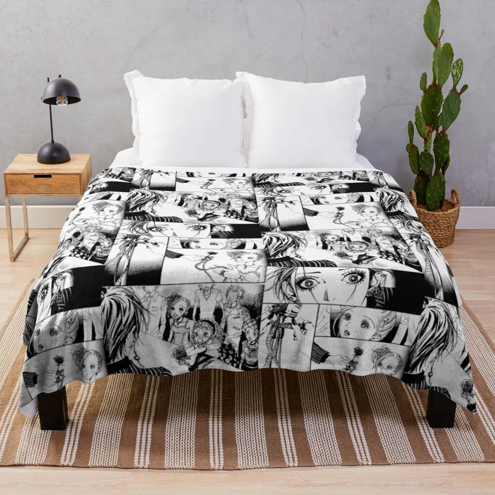 

Nana Osaki in the concert Throw Blanket Cute Plaid Decorative Sofas Thins Baby Blankets