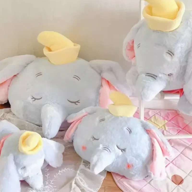 

Disney Dumbo Elephant Pillow Plush Toys Anime Plushie Doll Animal Cute Cartoon Stuffed Kids Birthday Christmas Gifts