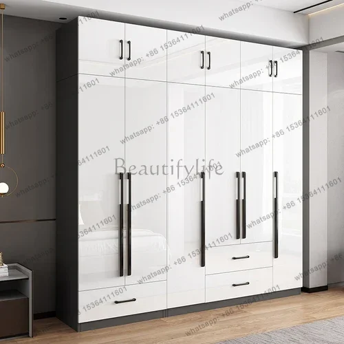 PG New Wooden Handles Wardrobe Children Clothes Girls Drawers Closet Storage Wardrobe Bedroom Apartment Ropero Closets Armables