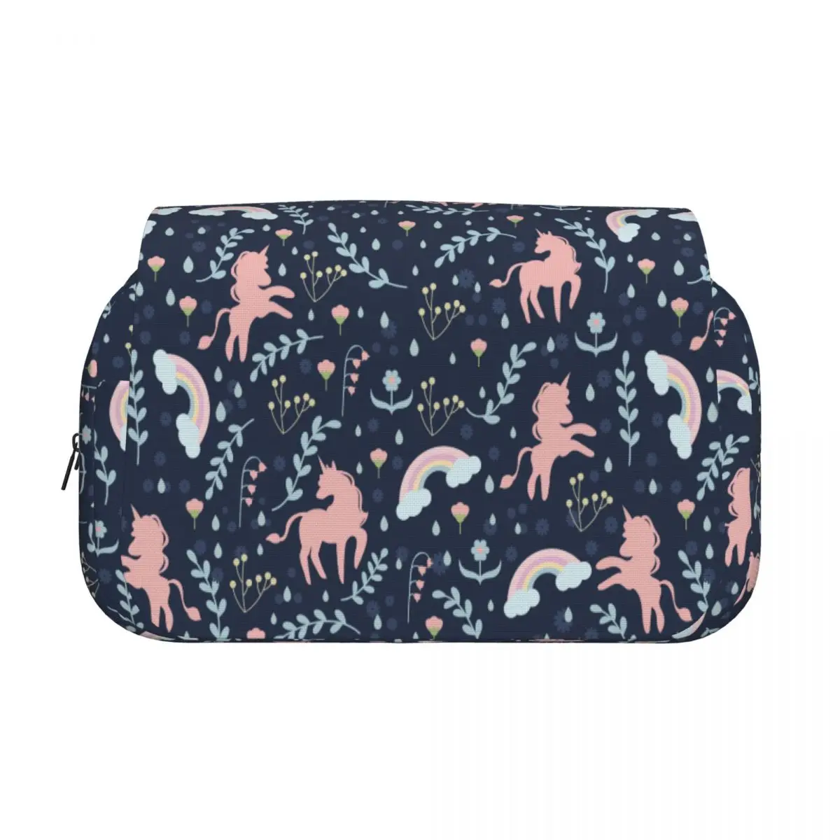 Cartoon Cute Unicorn Double Clamshell Pen Case Pencilcases Pen for Student Big Capacity Bag Students School Gifts Stationery