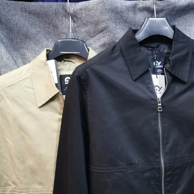 

Business Casual Men's Jacket Spring Autumn Administrative Style 2024 New Model Breathable Standard Fit Polyester