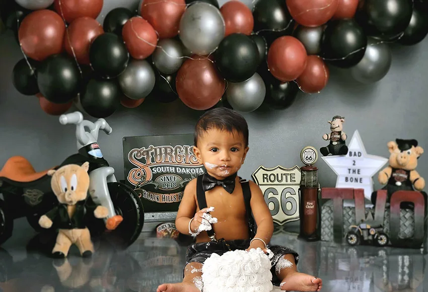 Фотография Mehofond телефон 66 мальчик 2-й день рождения ребенок детский душ торт разбивать телефон Фотостудия