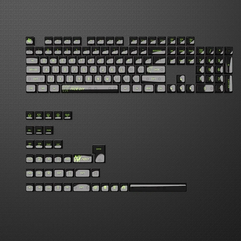 Comprehensive 141Key MDA Keycap Backlit Keycaps for Full Keyboard Coverage