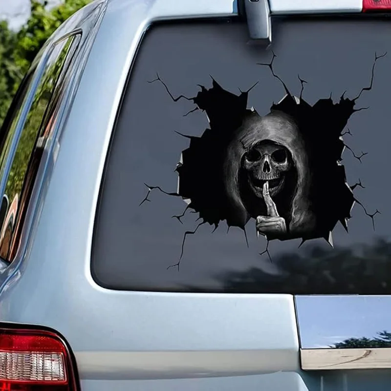 Silent Death car Sticker Skull Sticker Car Decals  Sticker for Windows Skull Car Decals Vinyl Sticker Decal Skull Window Decal