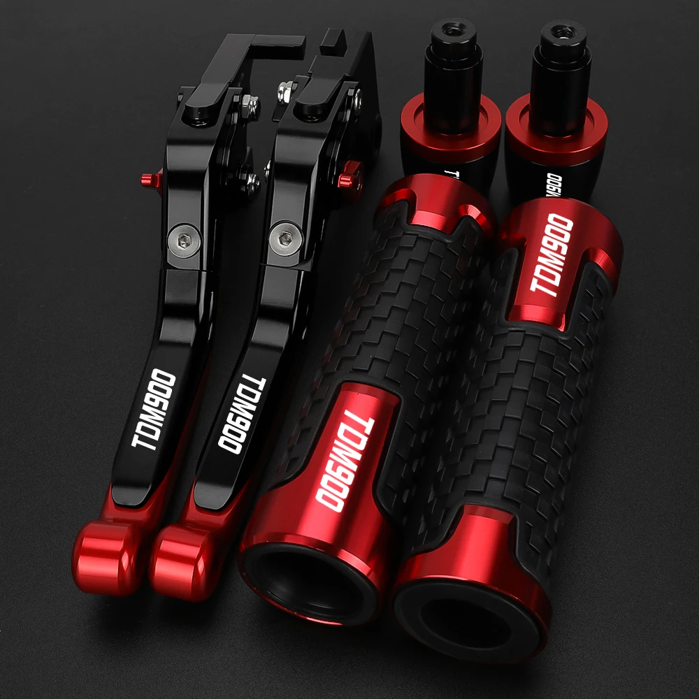 Motorcycle Aluminum Adjustable Brake Clutch Levers Handlebar Hand Gripss FOR YAMAHA TDM900 2004-2014 TDM 900 2005 2006 2007 2008