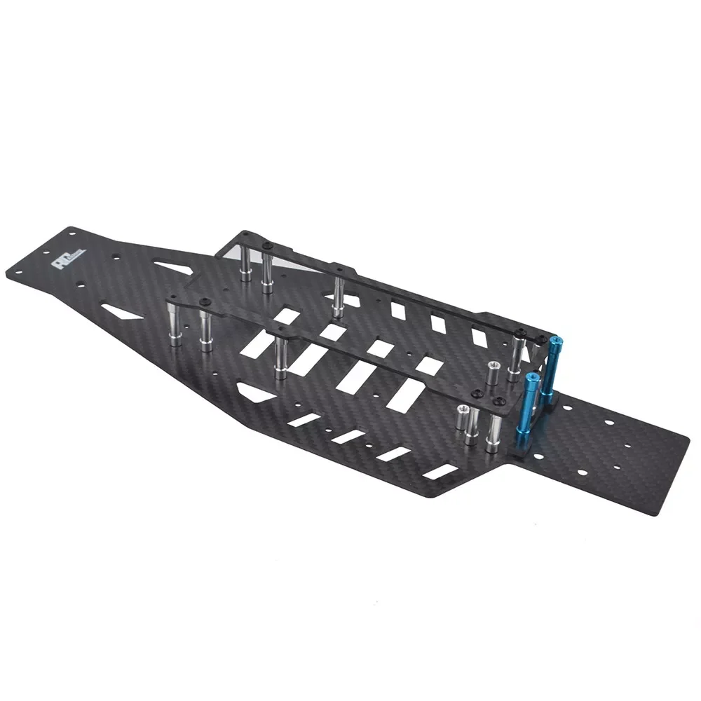 Carbon Lower Chassis for 1/10 Traxxas 2WD Rustle Bandit VXL Rustler VXL Banditr