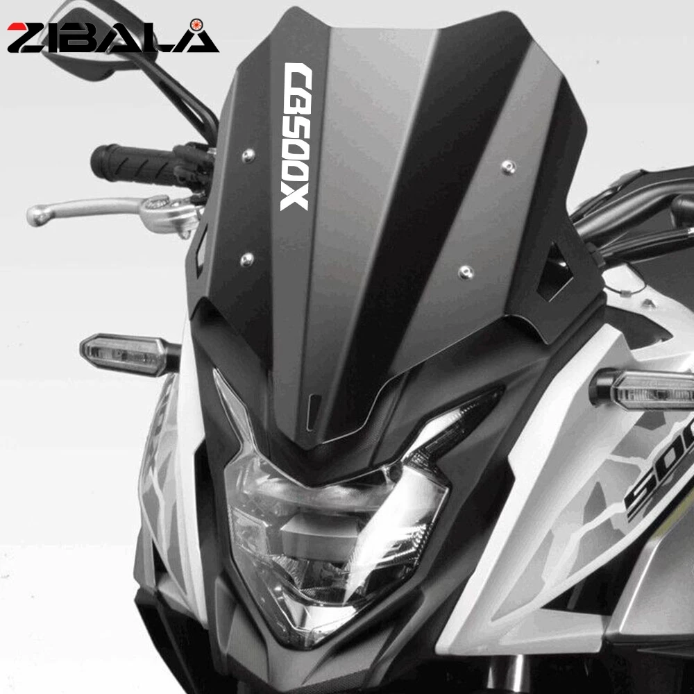 

FOR HONDA CB500X 2019-2020-2021-2022-2023 Aluminum Motorcycle Windshield Extension Spoiler Clamp-On Windscreen Deflector Fairing