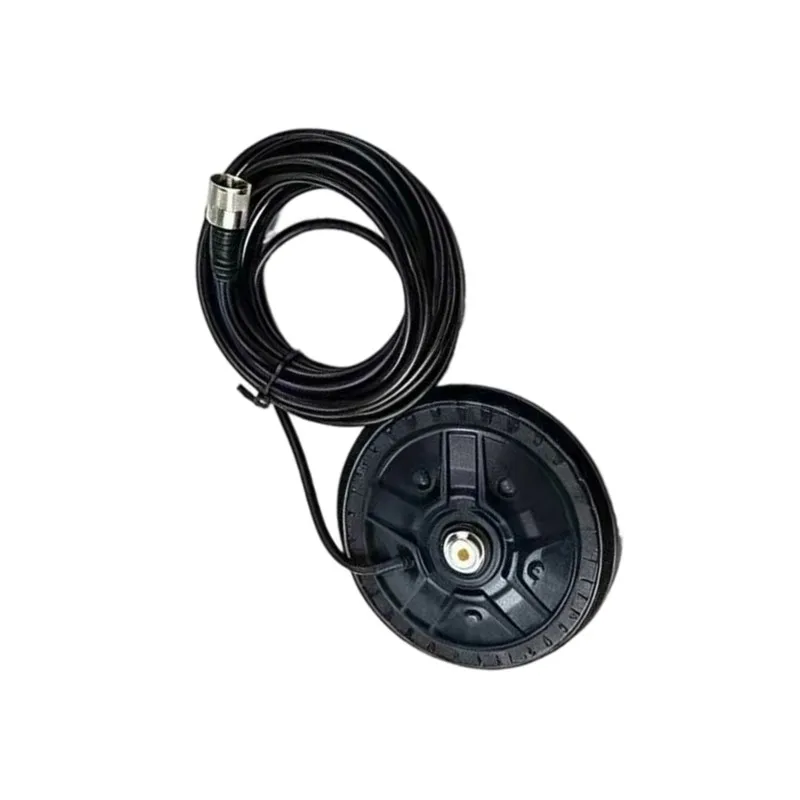 【HOT A69Z!】Coaxial Cable(5M 50-3) Male Connector Universal Car Walkie Talkie Antenna Base Strong Suction Cup Mount