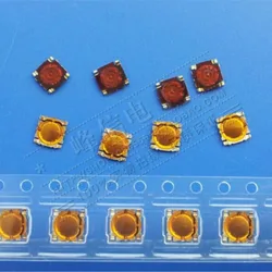 Botón de interruptor de membrana de Metal japonés, microparche, interruptor táctil de 4 pies, 4,5x4,5x0,4, 20 piezas