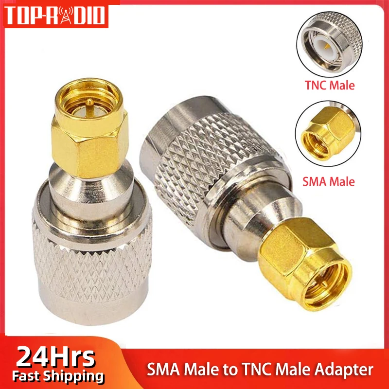 1PC TNC Male Plug to SMA Male RF Adapter for Antenna Extension Coaxial Cable Connector