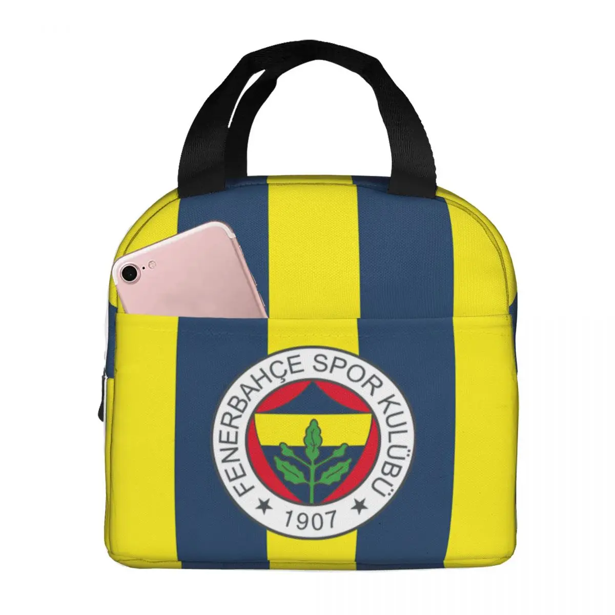 Fenerbahce 1907 Lunch Bag for School Waterproof Picnic Thermal Cooler Insulated Lunch Box Women Kids Tote Bags