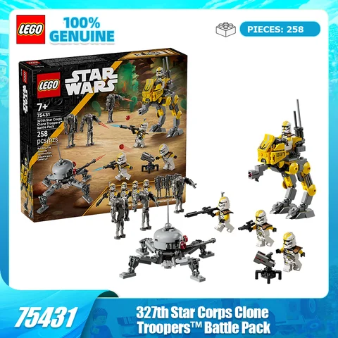 Lego Block Toy Star Wars Series 75431, 327th Star Army Clone Battle Pack, Assembled Block Toy Gift