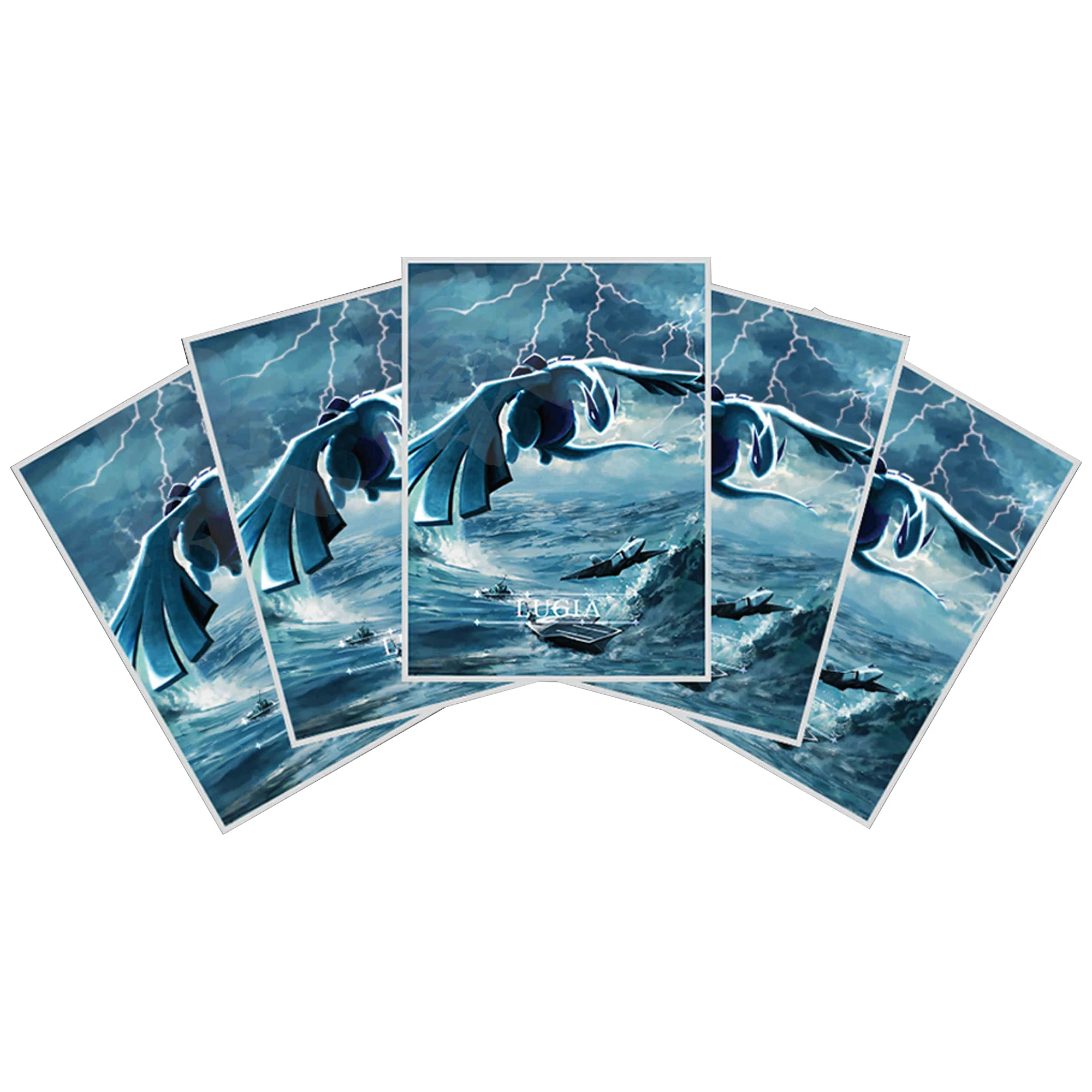 

Diy Self Made 64 шт./компл. Ptcg Tsunami Lugia Card Sleeve Ws Opcg Ptcg Lugia Защитная крышка для карт Аниме-карта Подарочные игрушки