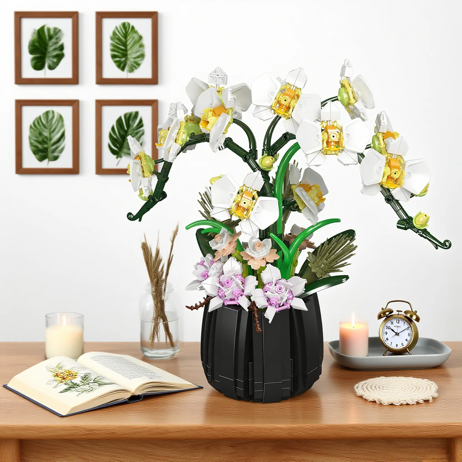 Mould King 1014 pièces Mini blocs de Construction modèle orchidée-bricolage série de plantes florales Construction créative et jouets de Construction briques
