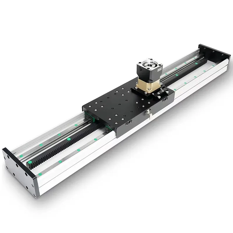 RXC140 Customized 2m 3m 4mm 5m 6m 7m Heavy Payload Linear Rails Robot System Gear Rack Pinion CNC Linear Module With Cable Chain