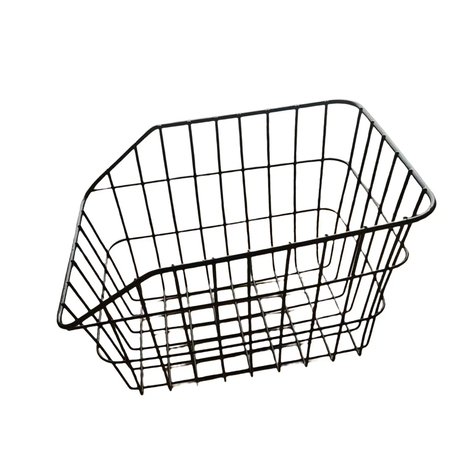 Rear Bike Basket Cargo Rack Rear Rear Basket Rack Accessories Black Metal Cycling Rack for Bicycles Dogs Travel