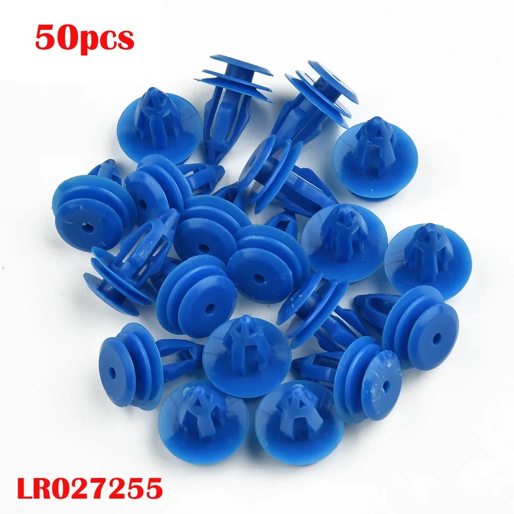 50pcs For Rover Range for Evoque car Wheel Arch Trim Clips Replace Blue Decorate Front Rear LR027255 Left Right Plastic