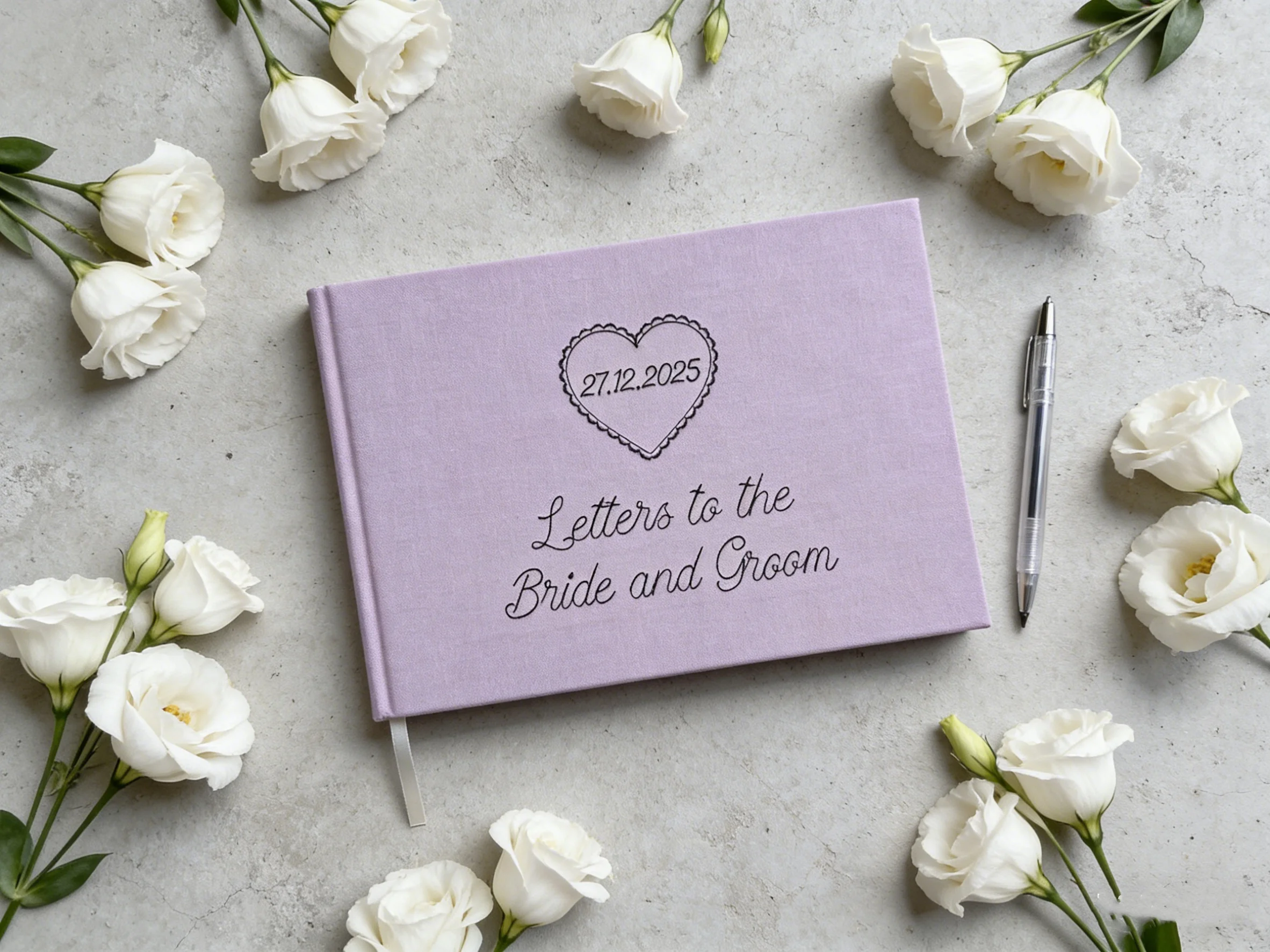 Luxury Blush Pink Wedding Guest Sign In Book Art Deco Retro Vintage Hardcover Photo Memory Guestbook